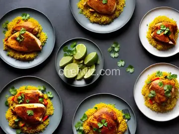 Persian Chicken with Turmeric and Lime