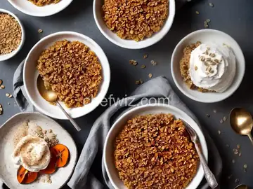 Persimmon Crisp With Spiced Oat Topping