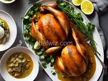 Peruvian Roast Chicken with Aji Verde