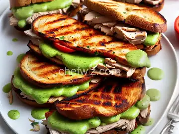Peruvian-Style Grilled-Chicken Sandwiches With Spicy Green Sauce Recipe