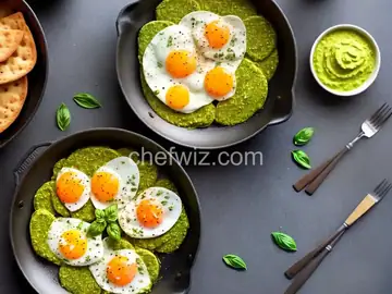 Pesto Fried Eggs