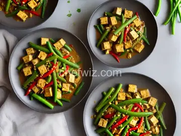 Phat Phrik Khing With Tofu and Long Beans (Thai Dry-Curry Stir-Fry) Recipe