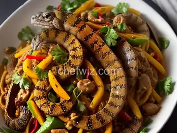 Philipino Fried Rattlesnake