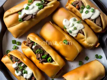Philly Cheese Steak Egg Rolls