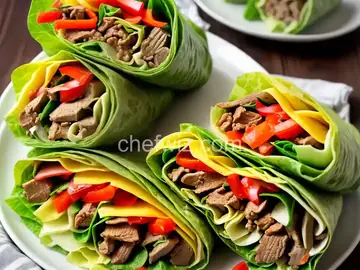 Philly Cheesesteak Cabbage Wraps