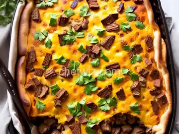 Philly Cheesesteak Casserole