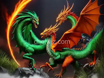 Phoenix and Dragon