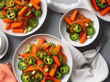 Pickled Carrots and Jalapenos