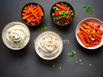 Pickled and Sautéed Carrots with Almond Purée