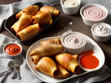 Pigs in a Blanket with Spicy Hot Dip