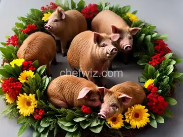 Pigs in a Wreath