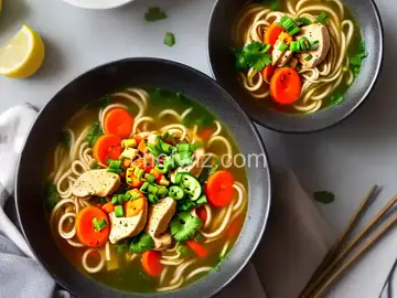 Pimped-up lipton chicken noodle soup