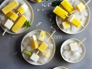 Pineapple-Coconut Ice Pops