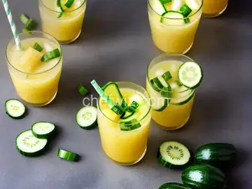 Pineapple, Cucumber, and Jalape単o Juice