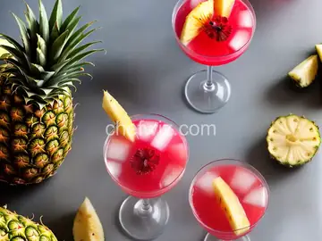 Pineapple-Hibiscus Cocktail