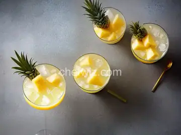 Pineapple and Gin Frozen Cocktail