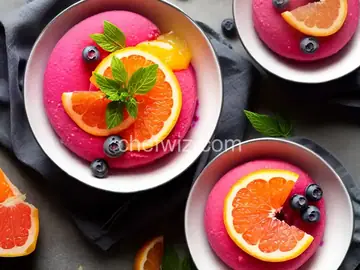 Pink Grapefruit Blueberry Sorbet