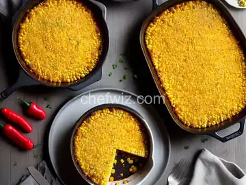 Pioneer Woman's Fresh Corn Casserole with Red Peppers and Jalape