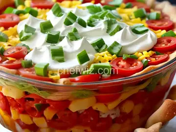 Pizza Seven Layer Dip
