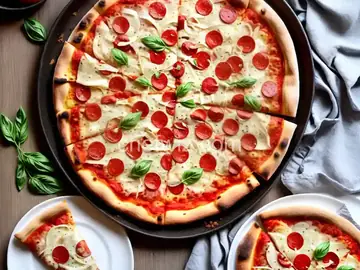 Pizza al Taglio With Onion and Provolone