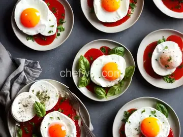 Poached Eggs Caprese
