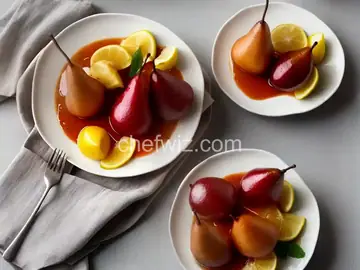 Poached Pears (Poires Pochees)