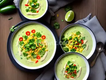 Poblano Chicken Cheese Soup