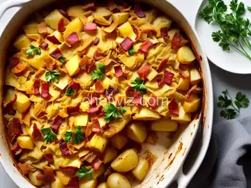 Polish Cabbage, Potato, and Bacon Casserole Recipe