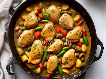 Pollo (Chicken) Fricassee from Puerto Rico