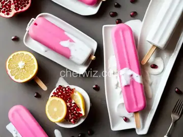 Pomegranate-Yogurt Ice Pops