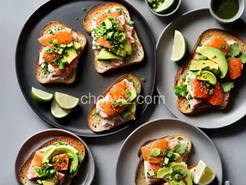Ponzu Salmon and Avocado Toast