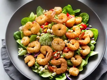 Popcorn Shrimp Salad