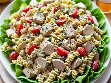 Poppy Seed Chicken Pasta Salad