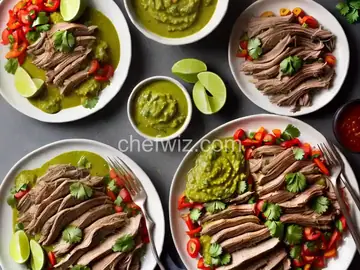 Pork Carnitas with Cilantro Tomatillo Sauce
