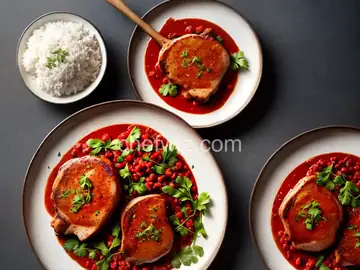 Pork Chops in Red Sauce