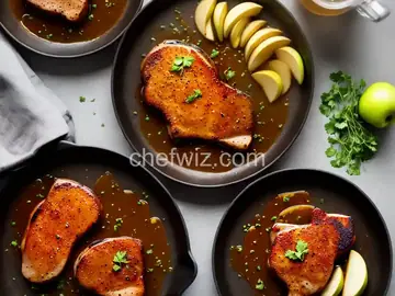 Pork Chops with Apple Cider Glaze