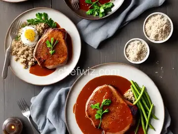 Pork Chops with Praline Sauce