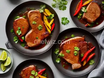 Pork Chops with Vinegar Peppers