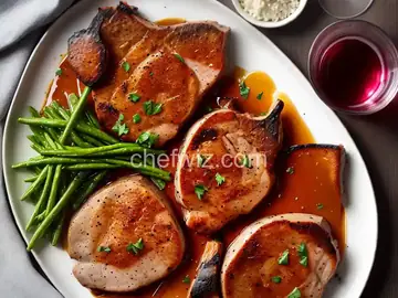 Pork Chops with Wine and Garlic
