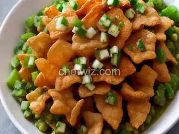 Pork Cracklings with Green Salsa (Chicharrones en Salsa Verde)