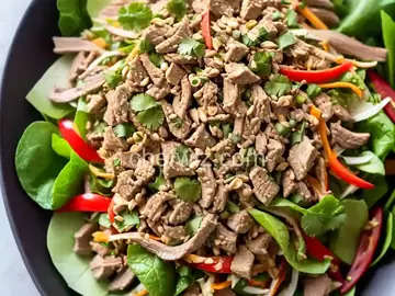 Pork Larb (Thai Salad with Pork, Herbs, Chile, and Toasted Rice Powder) Recipe