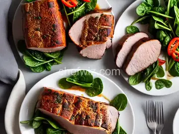 Pork Loin Stuffed with Spinach