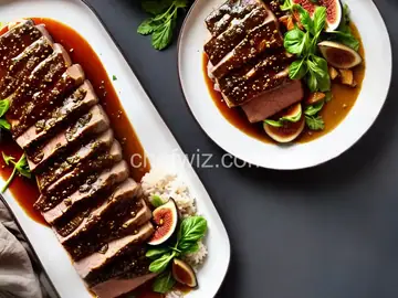 Pork Loin with Fig and Port Sauce