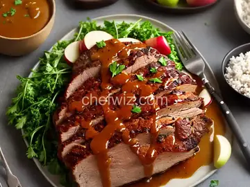 Pork Roast with Apple Mustard Glaze