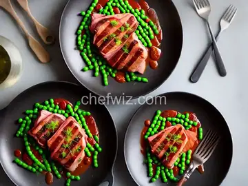 Pork Saltimbocca with Peas