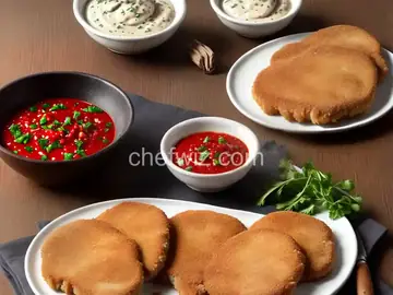 Pork Schnitzel with Dipping Sauce