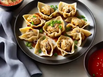 Pork Wontons With Sesame Sauce
