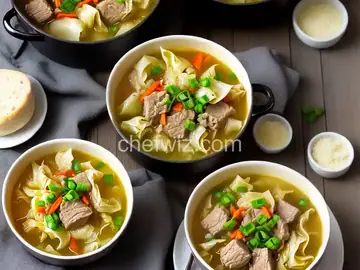 Pork and Cabbage Not-Quite-Dumpling Soup