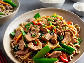 Pork and Noodle Stir-Fry