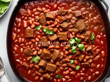 Pork and beans with hamburger